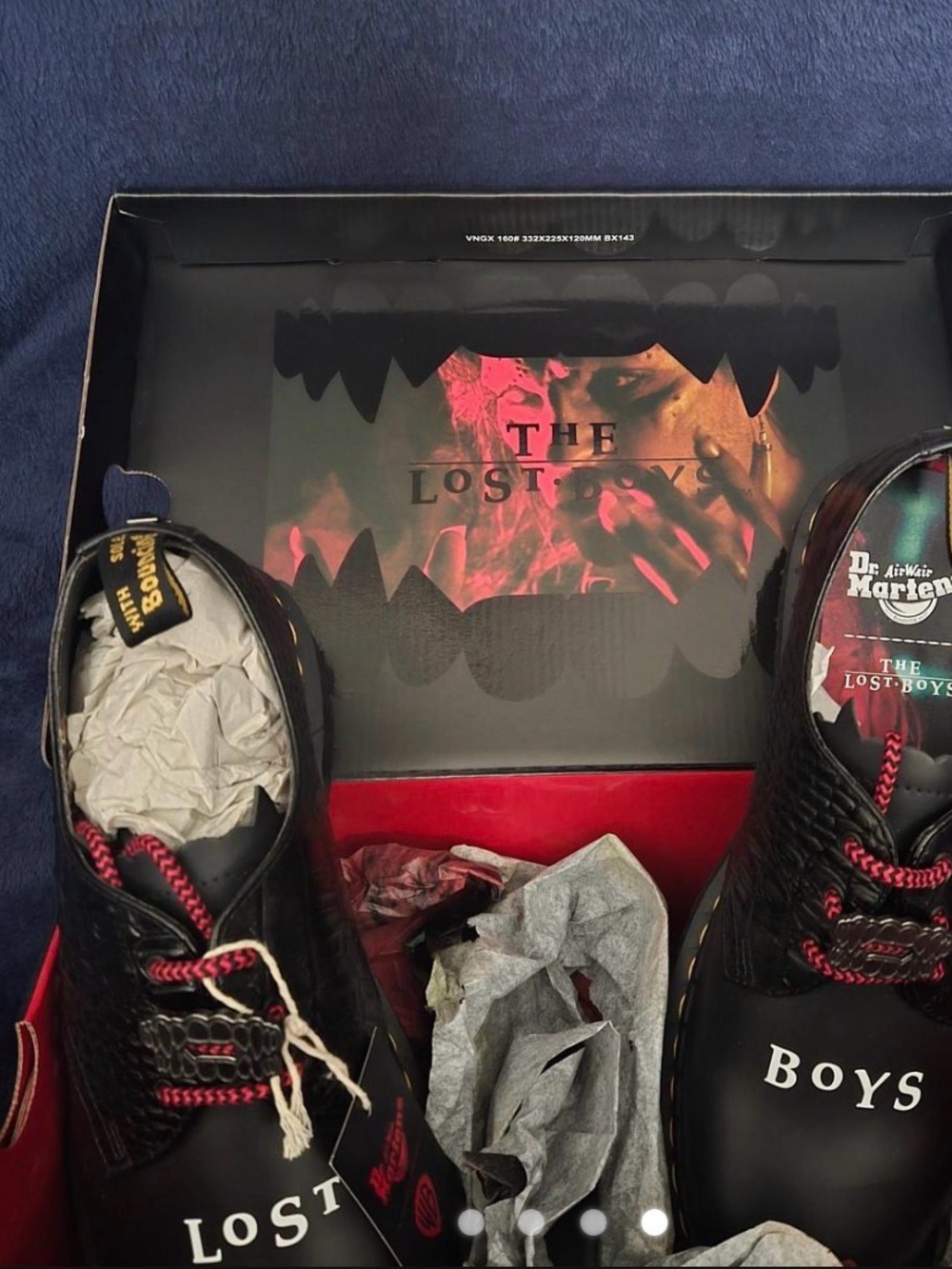 Dr. Martens x The Lost Boys 1461 WB Black Croc Leather Shoes Men’s 10 New in Box - Picture 4 of 4